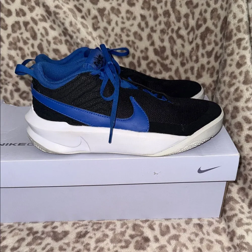 Nike Black & Royal Blue Low-Top Sneakers